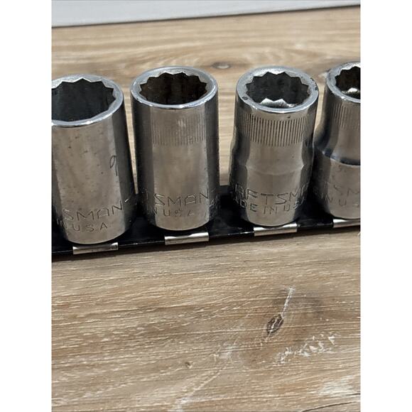 Craftsman Sockets Set Of 10 / Metric / 1/2” Drive With Organizer Made In USA - Picture 11 of 13